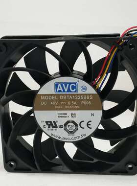 AVC DBTA1225B8S 12CM 12025 48V 0.50A 4线PWM温控散热风扇