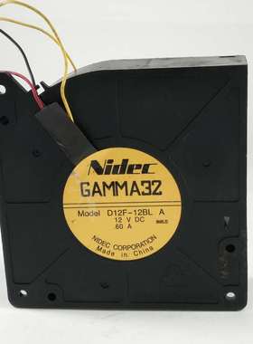 Nidec GAMMA32 D12F-12BL-A 12V 0.60A 12032鼓风机涡轮离心风扇