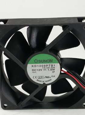 原装SUNON建准 9CM 9025 磁悬浮12V 1.9W KD1209PTB1静音散热风扇