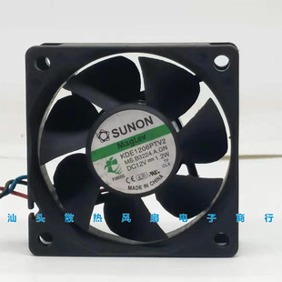原装建准SUNON KDE1206PTV2 12V 1.2W 6025 6CM 静音散热风扇