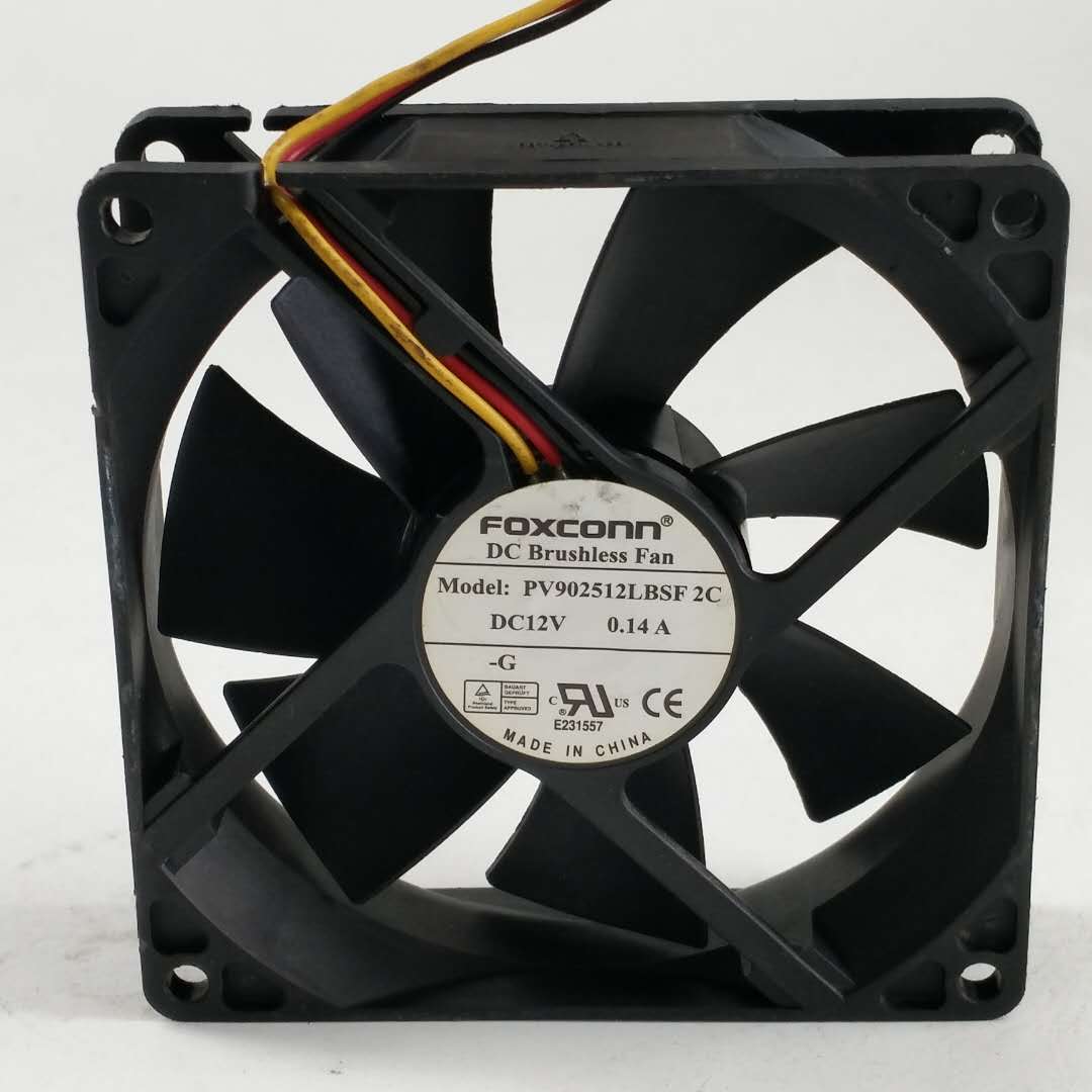 原装富士康 PV902512LBSF 2C DC12V 0.16A 9CM 9025静音机箱风扇