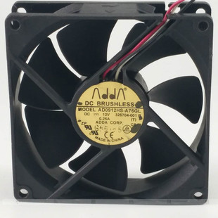 ADDA AD0912HS-A76GL 9025 9CM/厘米 12V 0.25A 3针机箱散热风扇