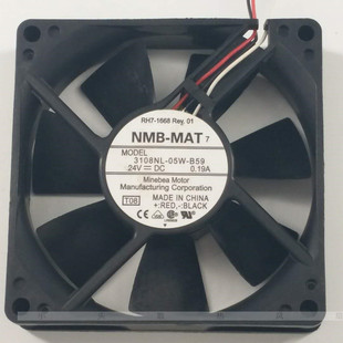 B59 24V 0.19A NMB 8020 05W 8CM 变频器机箱静音散热风扇 3108NL