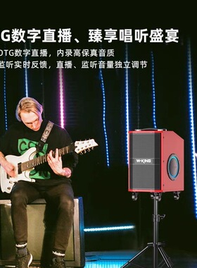 维尔晶K21SE大功率唱歌K歌乐器带拉杆万向轮便携式蓝牙音箱
