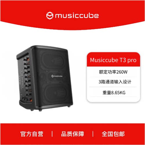 Musiccube音乐骑士T3pro Pro户外路演便携式乐器音箱