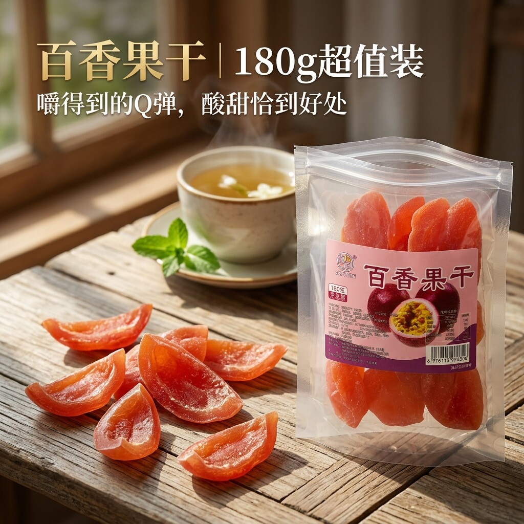 云食召百香果干西双版纳水果干果脯蜜饯休闲办公室零食云南特产