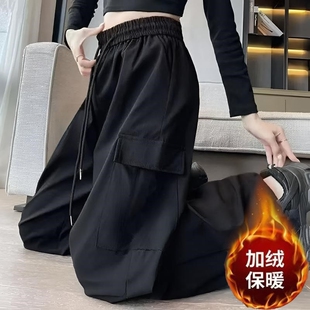 2026新款 女秋冬款 裤 运动显瘦爆款 直筒阔腿长裤 加绒加厚休闲裤 工装