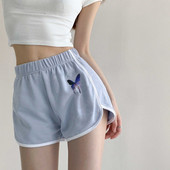 运动短裤 韩版 女夏高腰三分裤 宽松休闲a字热裤 外穿跑步健身瑜伽裤