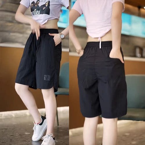 五分裤子女夏季薄款运动裤外穿休闲短裤冰丝显瘦宽松时尚百搭爆款