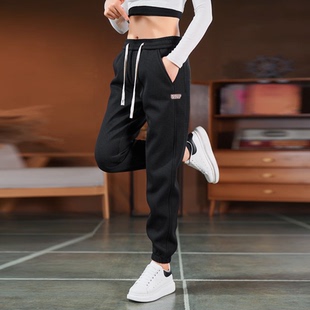春夏季 百搭显瘦束脚长裤 新款 潮流休闲裤 时尚 华夫格女士宽松运动裤
