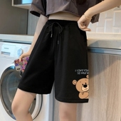 百搭休闲居家睡裤 新款 宽松显瘦五分裤 子女胖mm韩版 运动短裤 女夏季