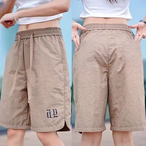 五分裤女士夏季薄款宽松显瘦运动短裤外穿冰丝休闲裤爆款直筒中裤