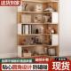 实木书架转角书柜一体靠墙拐角柜学生家用客厅简易儿童落地置物架