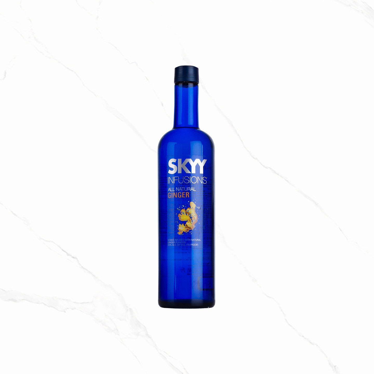SKYY深蓝伏特加干姜味750ml进口洋酒果味伏特加网红鸡尾酒调酒