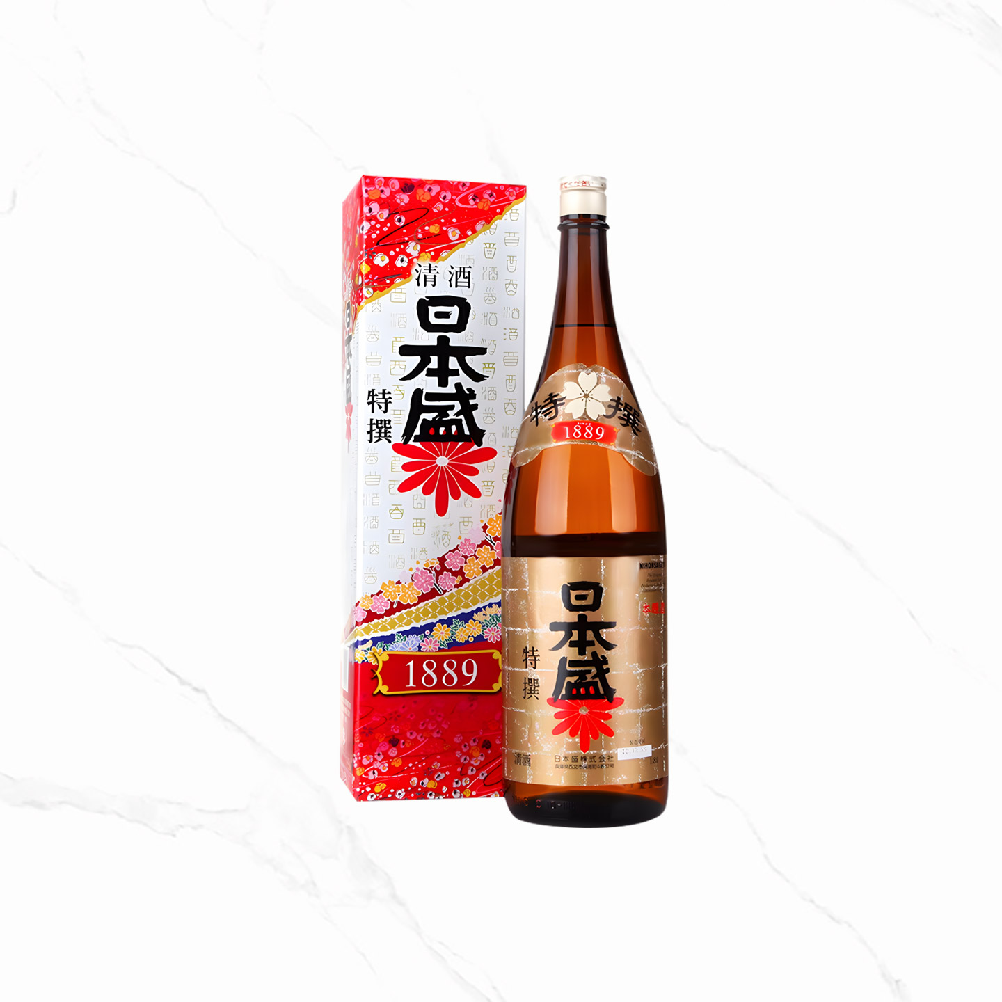 日本盛特选本酿造清酒1.8L日本原装进口洋酒低度米酒发酵酒大瓶装