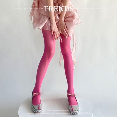 omg~太美啦！糖果色性感透肉丝袜