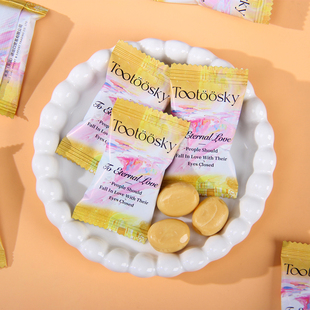 英国鹊在Tootoosky柠檬味奶油夹心奶糖结婚喜糖零食喜糖果伴手礼
