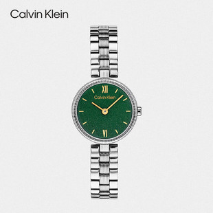 【秋冬新品】CalvinKlein官方CK手表女石英表皮带腕表小圆表
