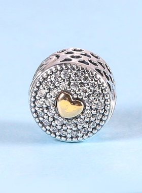 pandora/潘多拉Me系列 感情14K金串珠细孔珠796085CZ