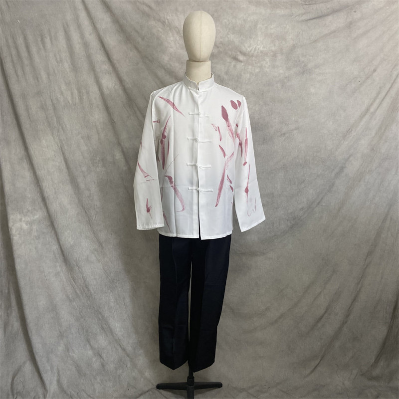 地下党员被捕入狱血衣囚犯囚衣革命者李大钊红色舞台剧演出服装