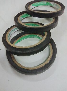 永乐PVC 黑色警示胶带 斑马胶带 地板胶带 划线标识宽1cm10mm