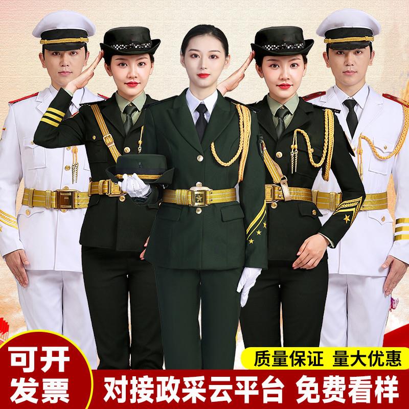 国旗班仪仗队服装学生护旗手升旗仪式服饰广东学校国旗护卫队礼服