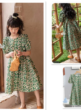 牛哆哆女童连衣裙纯棉短袖薄款裙子夏季新款儿童连衣裙77512
