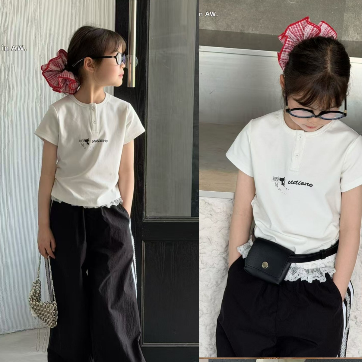 大E小e童装2025夏新款儿童短袖T