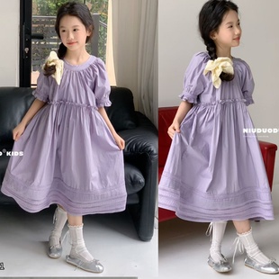 牛哆哆童装 洋气甜美棉布连衣裙68881 2025夏新款 儿童休闲潮流时尚