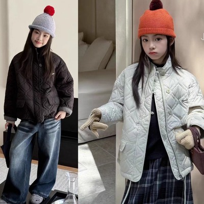 己又合童装女童冬款夹棉棉服外套