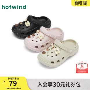 女款 休闲凉拖两穿拖鞋 2026年夏季 厚底沙滩凉鞋 新款 热风外穿洞洞鞋