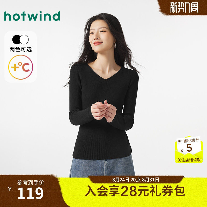 热风女装24冬毛针织衫新品5折起图片