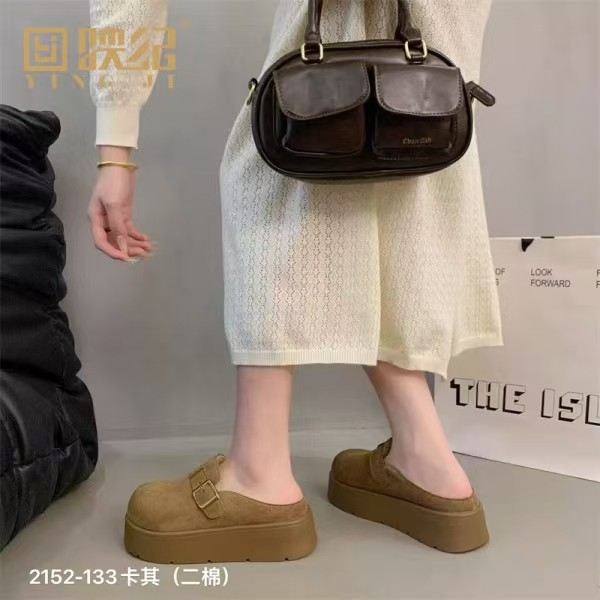 老北京布鞋时尚舒适勃肯鞋女棉拖