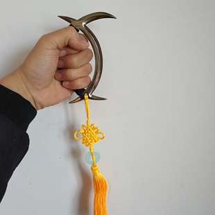 子午鸳鸯钺龙泉武字号双钺迷你钺刀高锰钢车载防身送小钺包未开刃