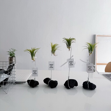 2026新款空气凤梨创意支架ins风高级感手作咖啡柜办公桌装饰摆件