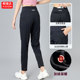 秋冬加绒速干跑步运动裤 女健身口袋拉链弹力宽松小脚高腰休闲长裤