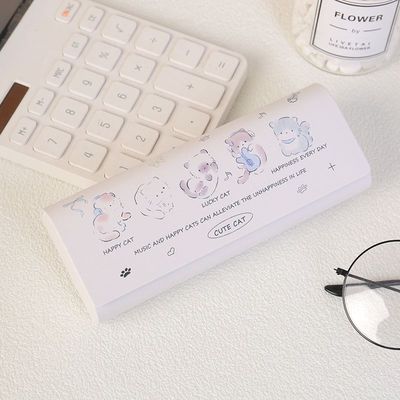 小猫小狗款轻便磁吸眼镜盒防摔保护耐用防压可爱清新童趣便携盒子