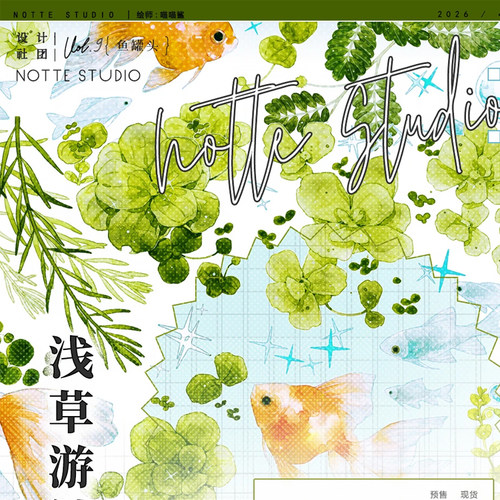 满18包邮Notte浅草游鳞-贝壳光分装特材拼贴贝壳光流麻手帐胶带