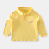 衣服宝宝秋装 婴儿长袖 3岁秋季 T恤POLO衫 纯棉翻领上衣男童打底衫