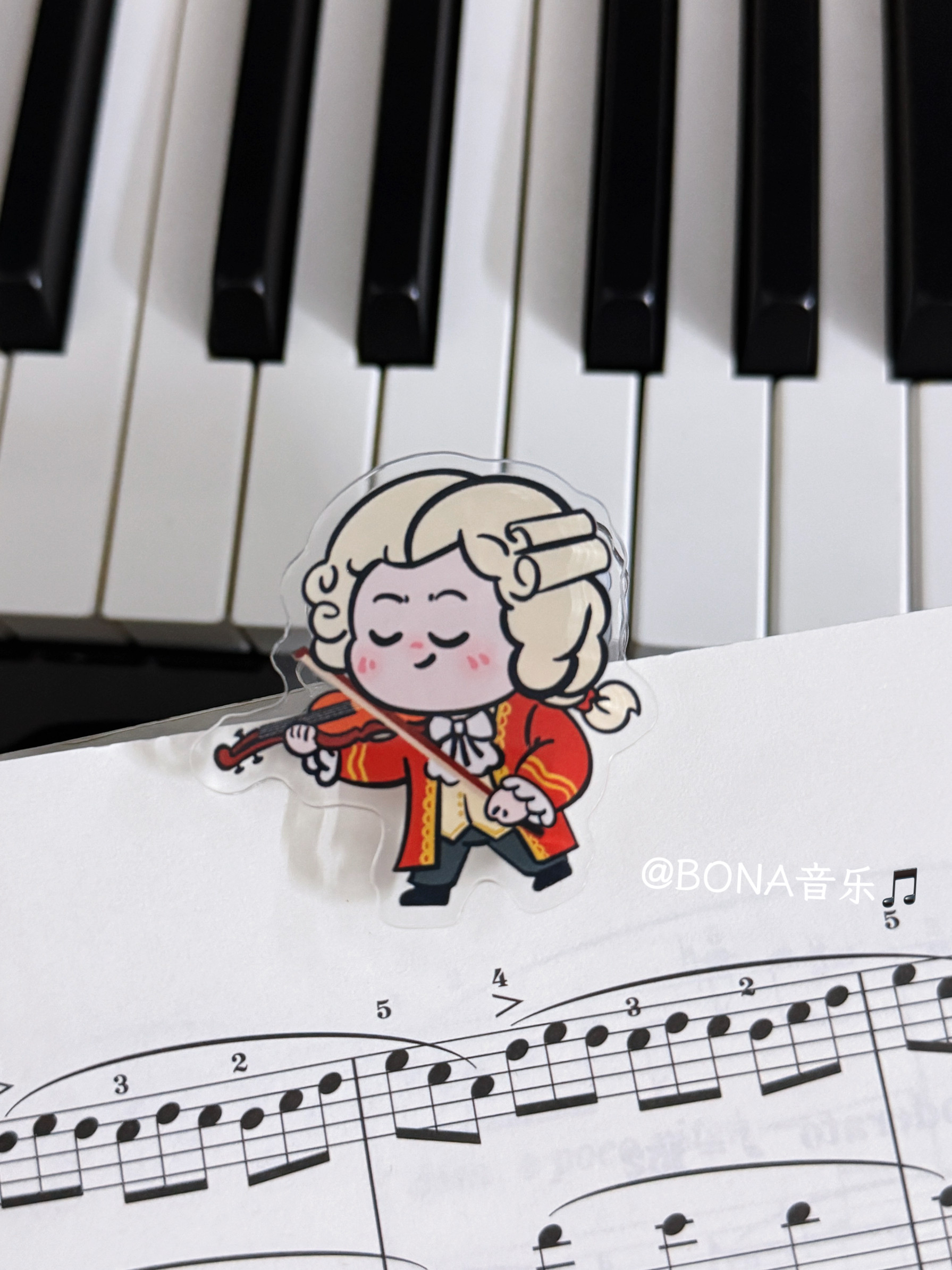 音乐家可爱书夹谱夹照片夹Q版莫扎特贝多芬钢琴周边音乐生送礼物