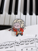 音乐家可爱书夹谱夹照片夹Q版 莫扎特贝多芬钢琴周边音乐生送礼物