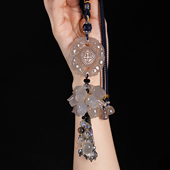 汽车挂件灰玉髓玛瑙三羊开泰麒麟平安福后视镜吊坠2026新款