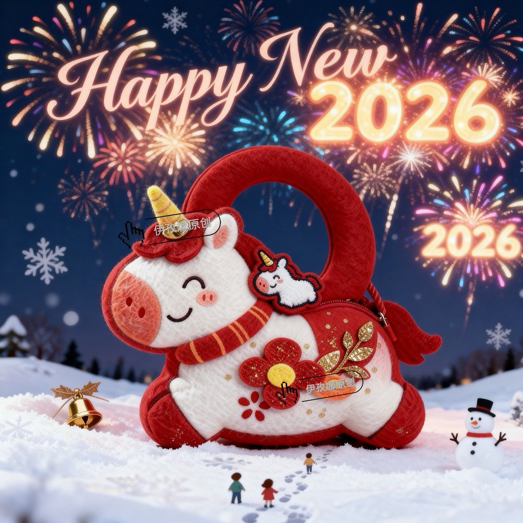 2026新年礼品包毛毡包定制logo马年伴手礼商务礼品包装年会礼品袋,包装,年货礼品包装,淘宝优惠券,粉丝福利购,淘宝优惠卷