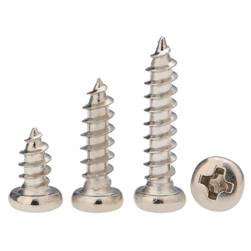 添瑞碳钢螺钉圆头M1-M6自攻镀镍