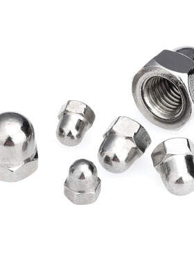 304/316不锈钢盖型螺母螺丝帽细牙反牙螺帽M3M4M5M6-M16M18M20M24