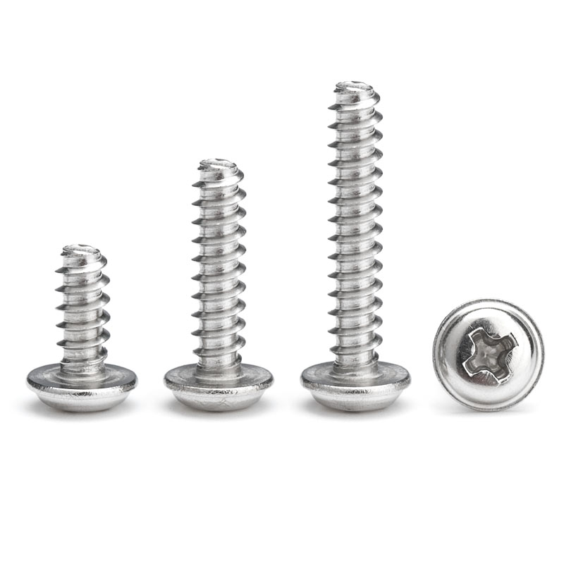 添瑞不锈钢圆头带垫平尾自攻