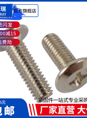 镀镍家具螺丝 斜平圆头倒边十字螺钉M6*12x15x20x30x40x60x70x90