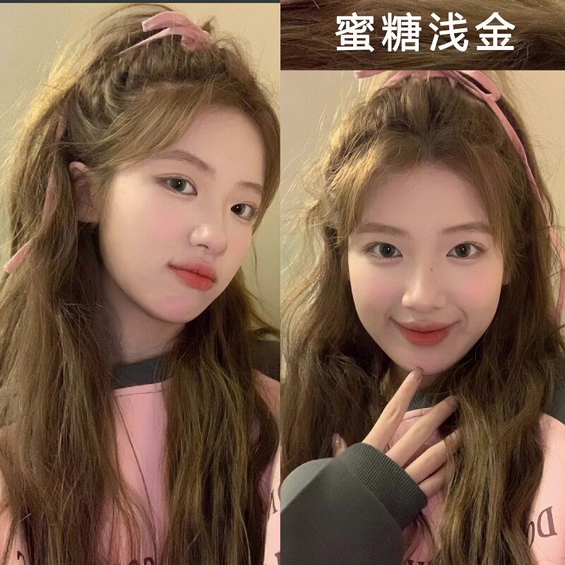 新款绝美显白流行发色纯植物染发