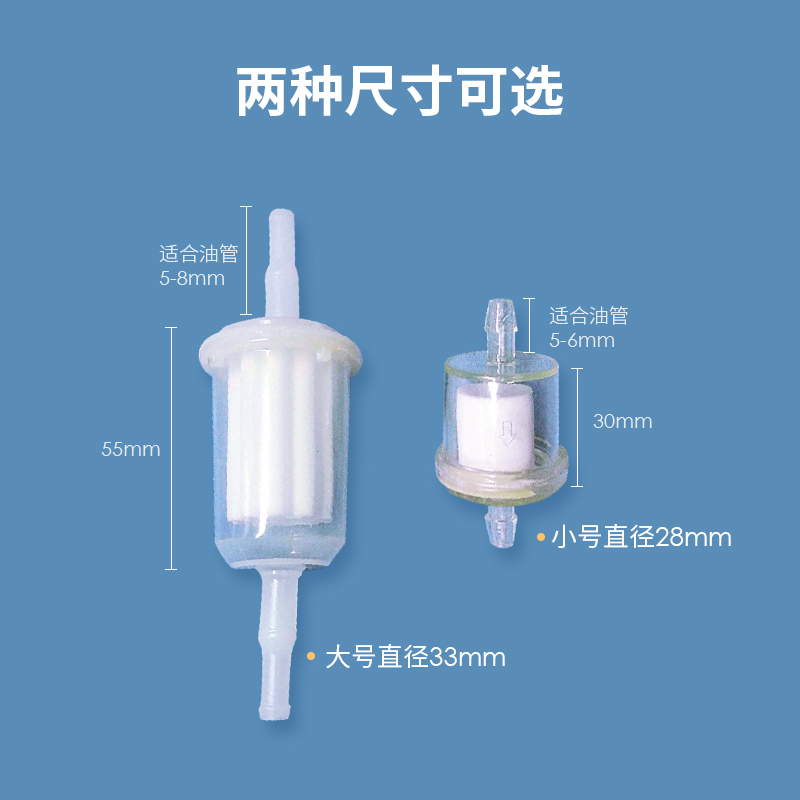 摩托车高分子汽油滤芯汽油格汽油滤清器过滤器