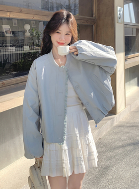 大量现货！！蕾丝拼接外套棒球服2C203-1771-P145-K218